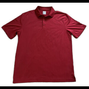 Callaway Opti Dri Men's Polo Golf Shirt Red Striped Size Medium